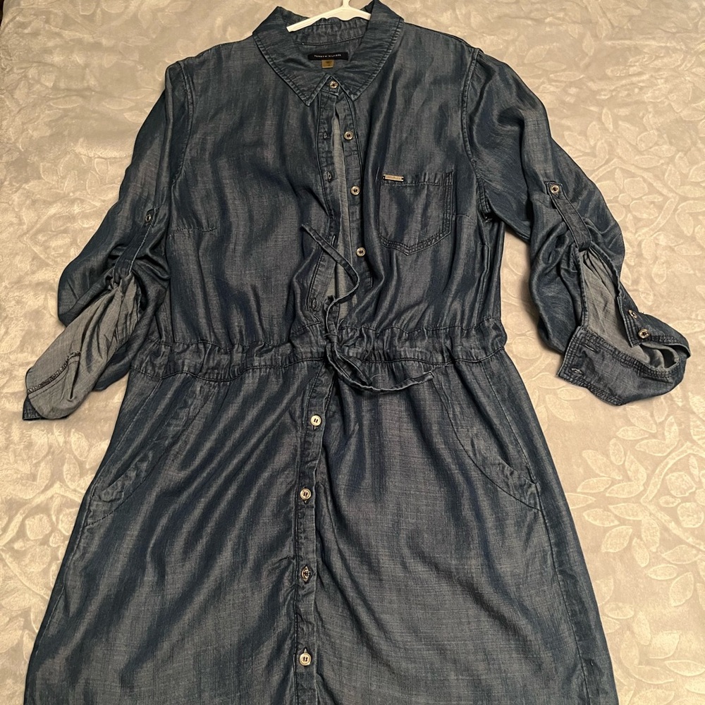 Tommy Hilfiger Dark Blue Long Sleeve Dress
